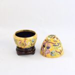ΑΥΓΟ ΑΝΟΙΓOΜΕΝΟ ΚΙΤΡΙΝΟ ΜΕ STRASS CLOISONNE - Image 2
